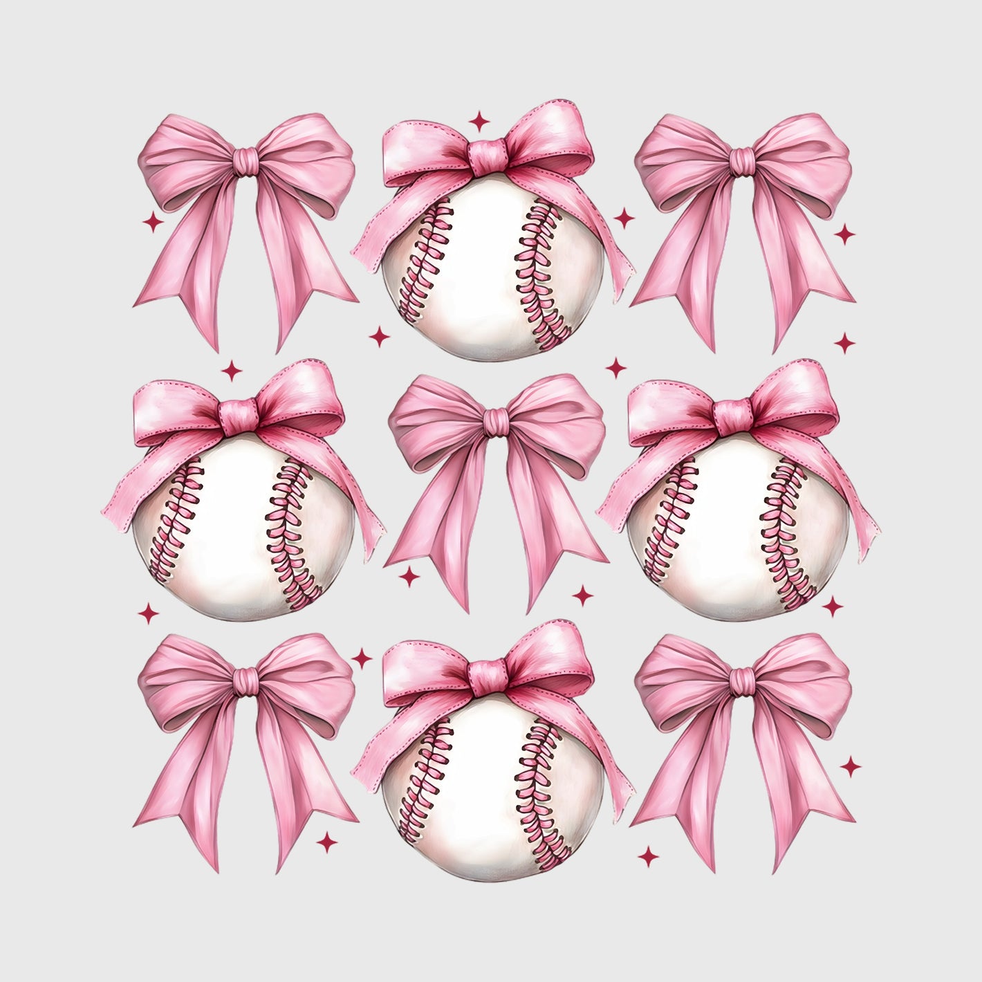 Blush Diamond Bow Pattern Transfer