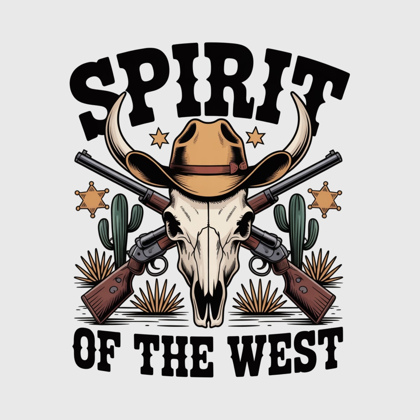 Spirit Of West Skull Transfer