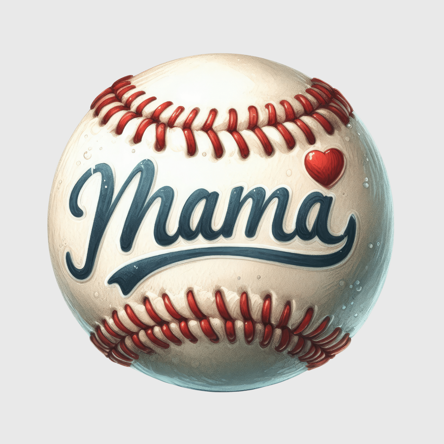 Mama Baseball Heart Transfer