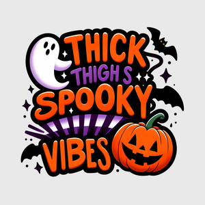 Thick Thighs Spooky Vibes Transfer