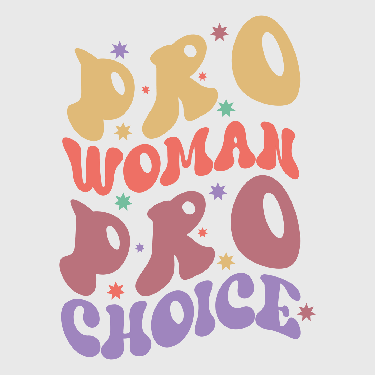 Pro-Woman Pro-Choice Retro Transfer