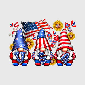 Gnome Patriotic 4th Of July Transfer