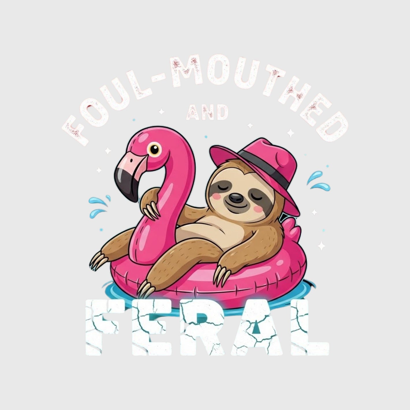 Feral Flamingo Float Transfer