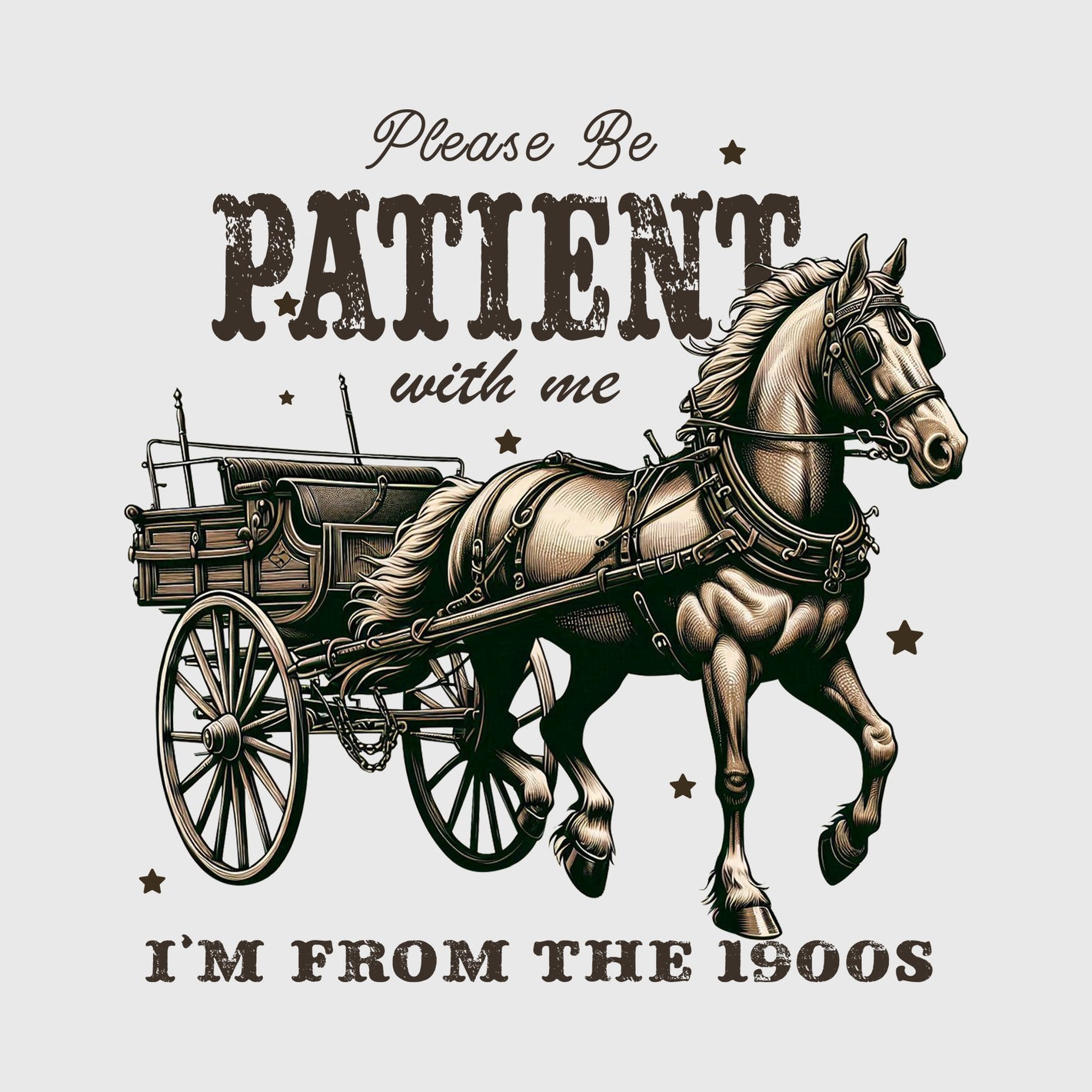 Vintage Wagon Rider Transfer