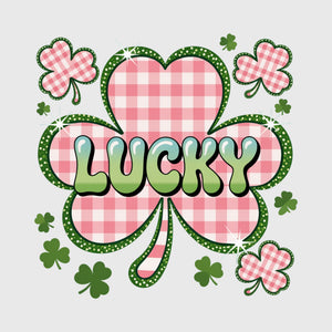 Gingham Clover Lucky Transfer