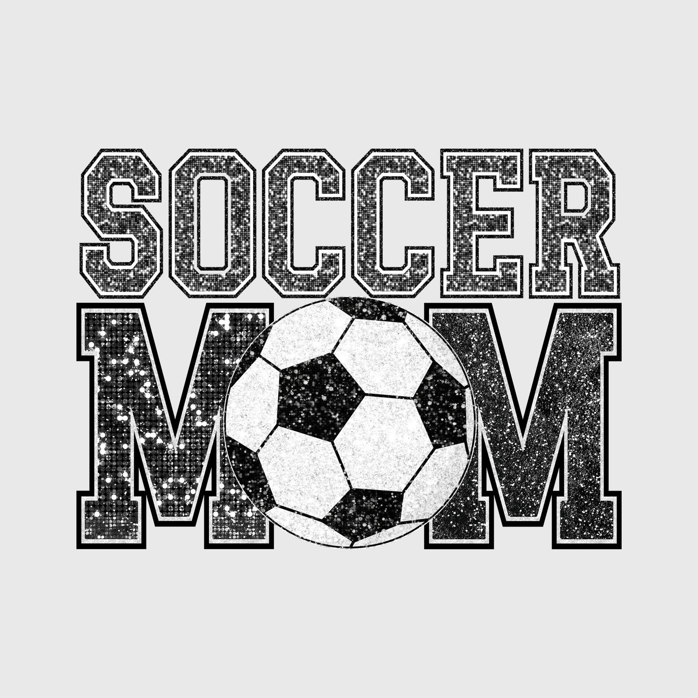 Black & white Soccer Mom Transfer