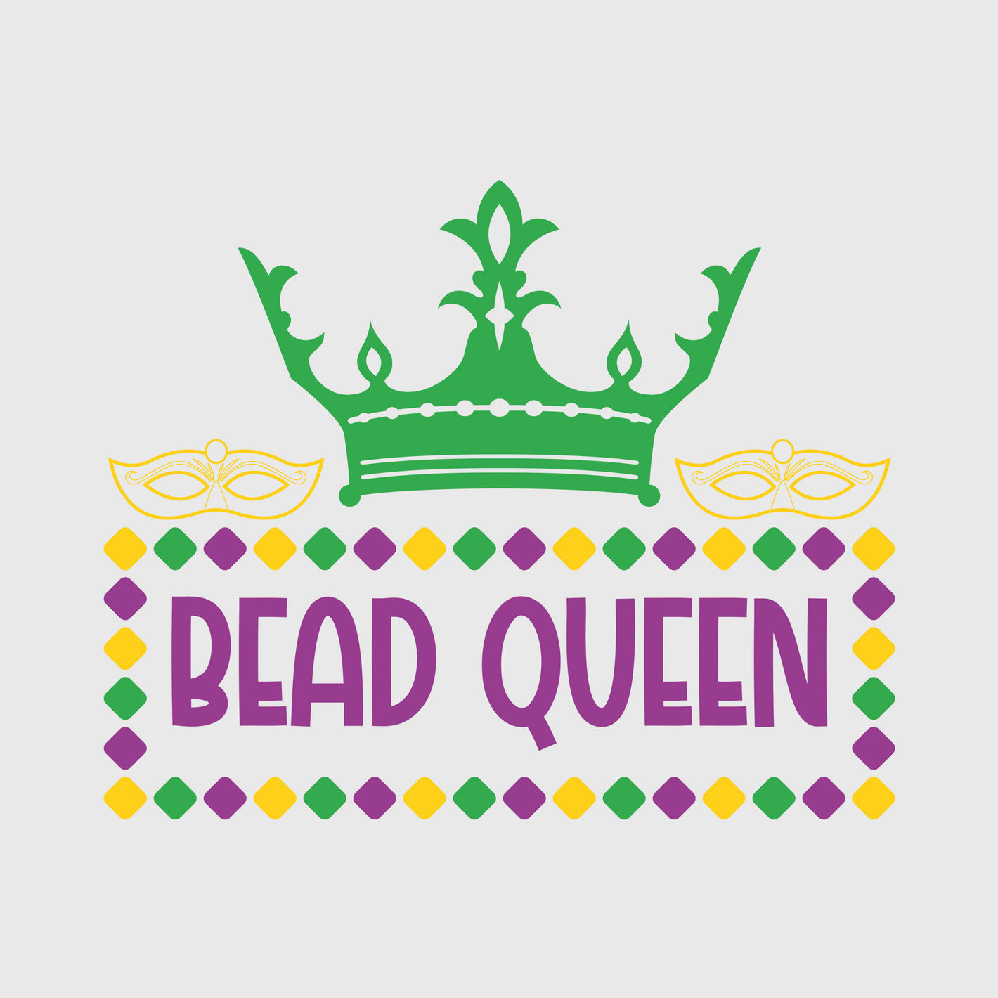 Bead Queen Crown Transfer