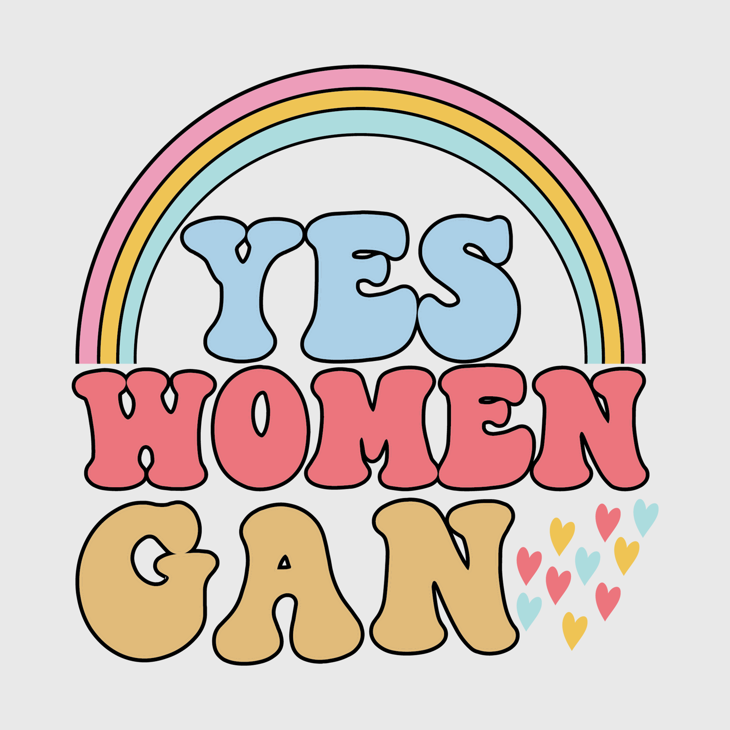 Yes Women Can Rainbow Transfer