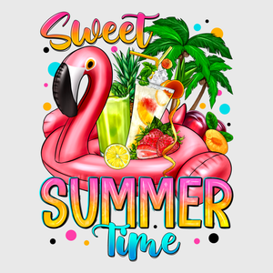 Sweet Summer Flamingo Transfer