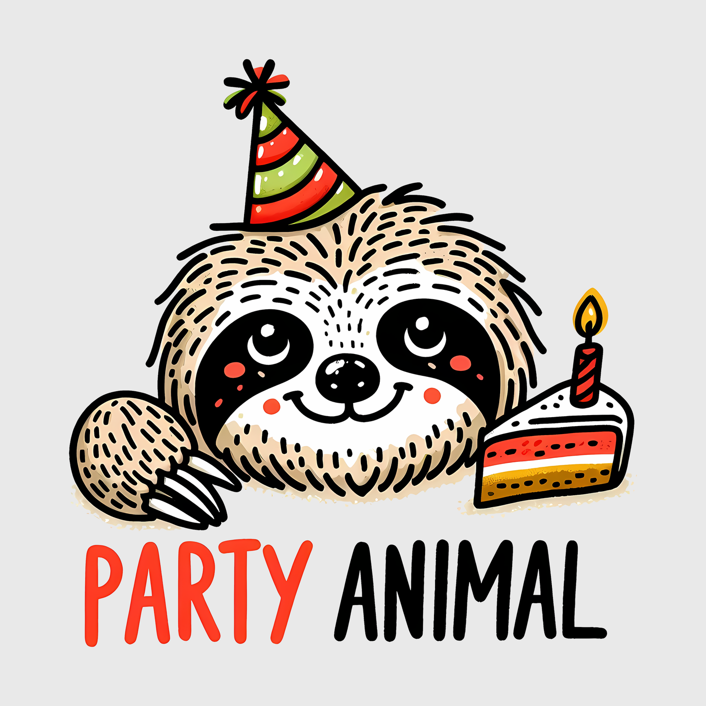 Party Animal Sloth Transfer