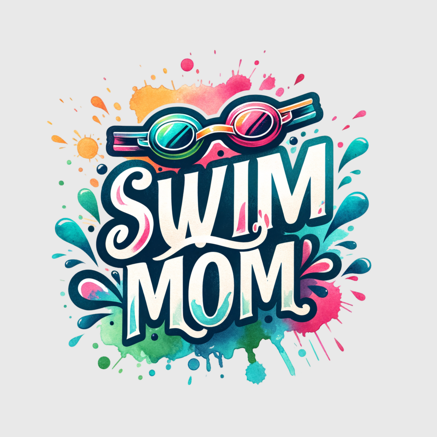 Bold Swim Mom Transfe