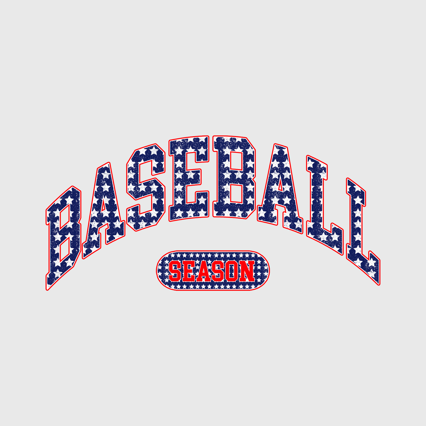 Baseball Retro Text Transfer