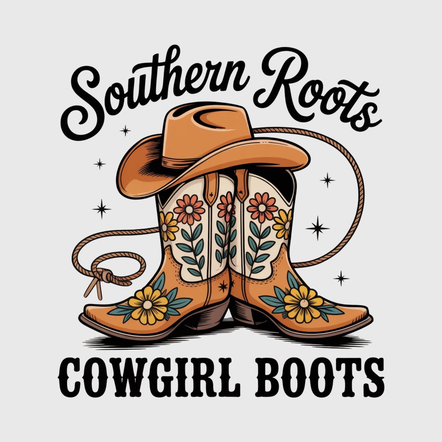 Lassoed Southern Boots Transfer