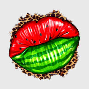 Summer Watermelon Lips Transfer