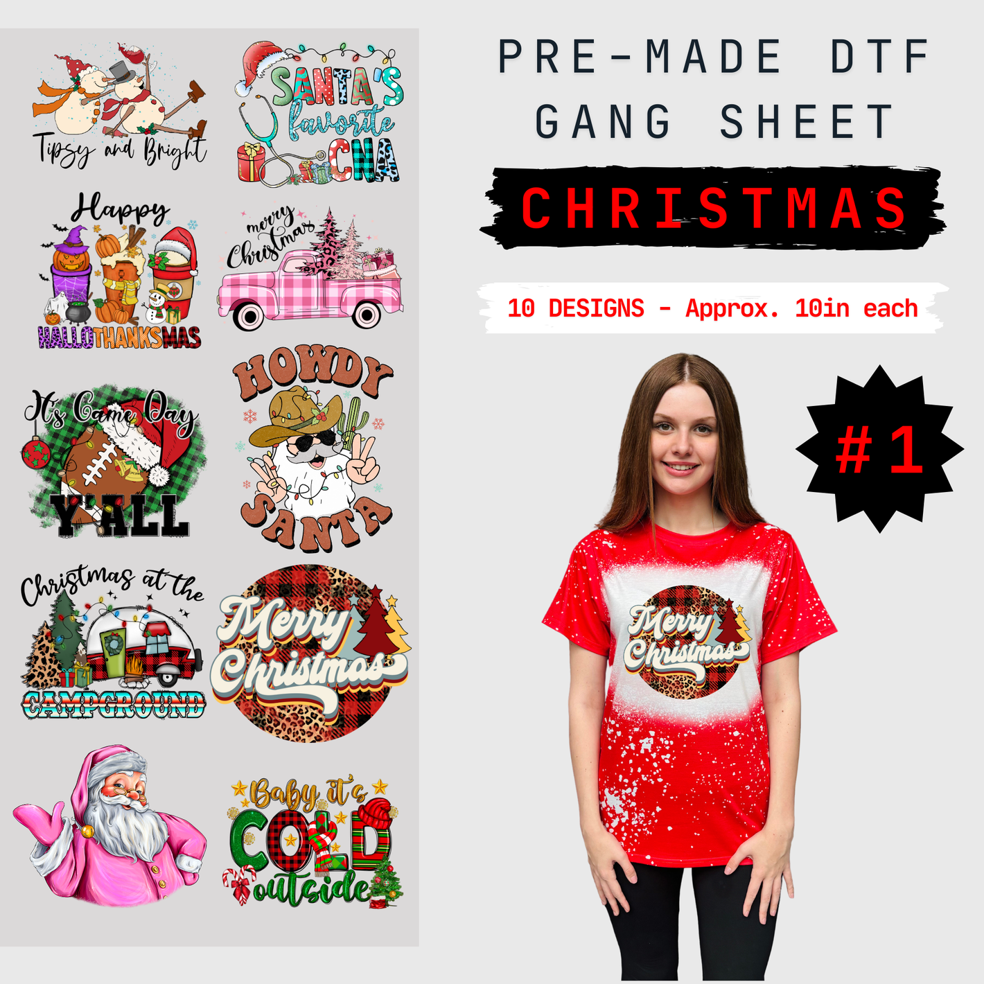 Christmas Pre-Made Gang Sheet - 1