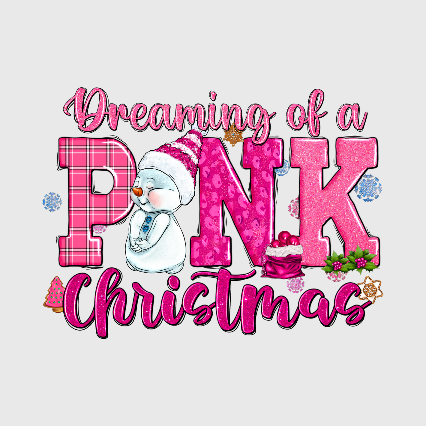 Dreaming of a Pink Christmas Transfer