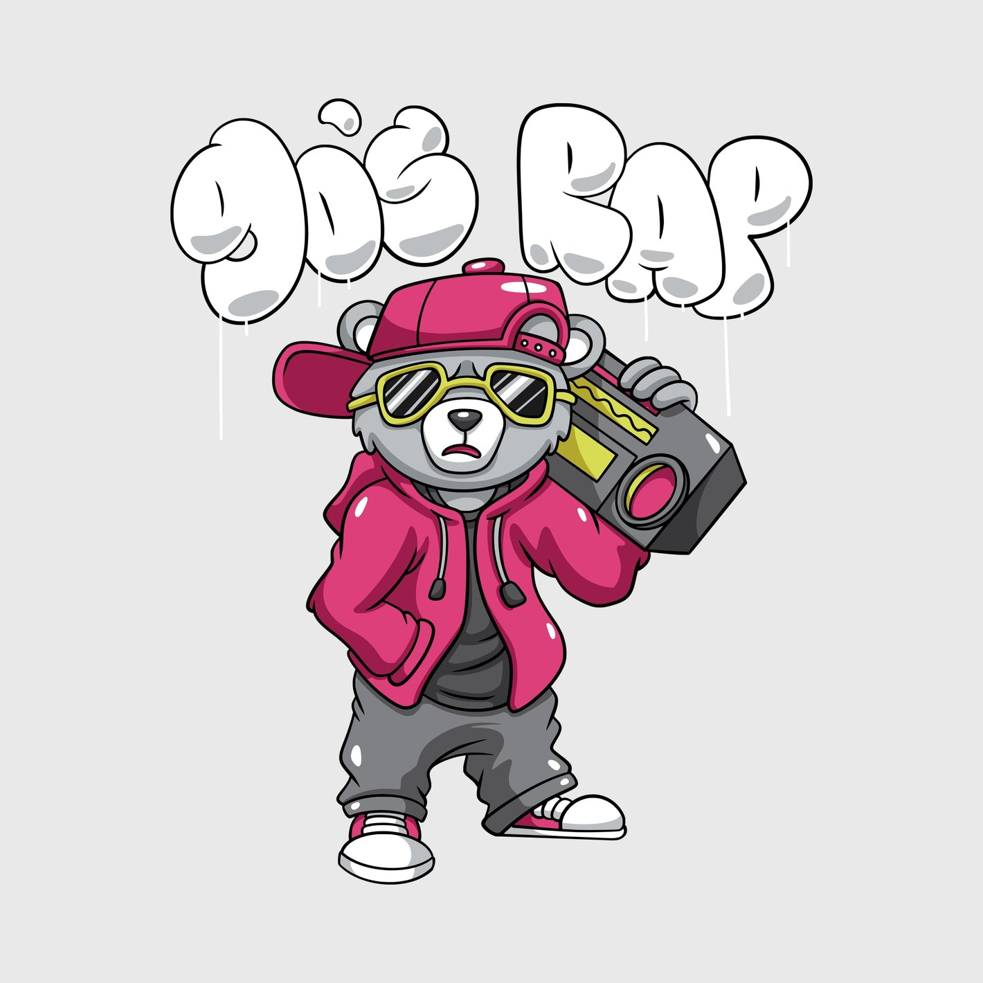 Hip Hop Bear Transfer