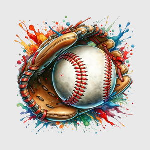 Colorful Baseball Transfer