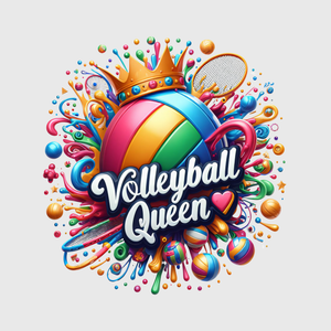 Volleyball Queen Heart Transfer