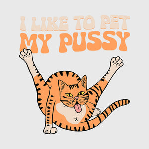 Cheeky Stretch Cat Transfer