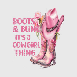 Sweet Blossom Boots Transfer