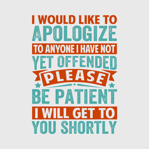 Apology Pending Patience Transfer