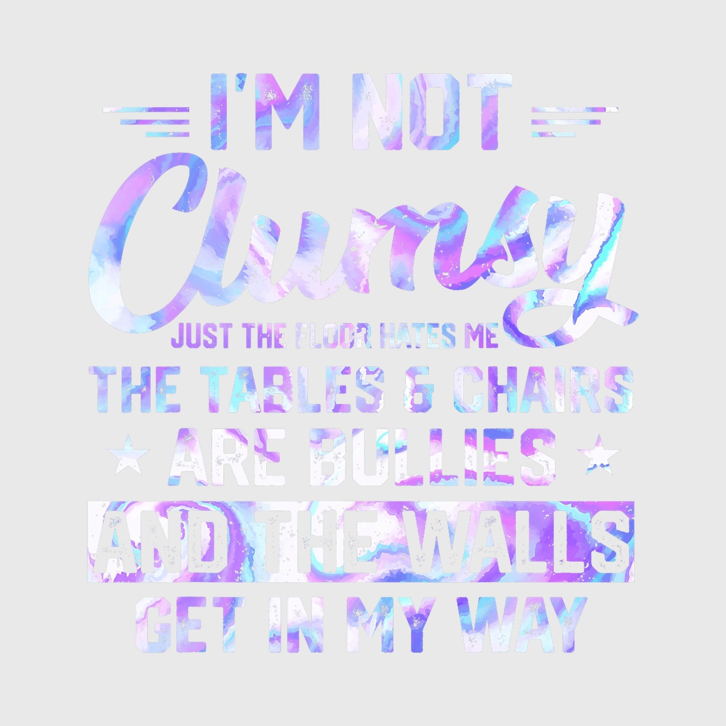 Clumsy Marble Humor Transfer