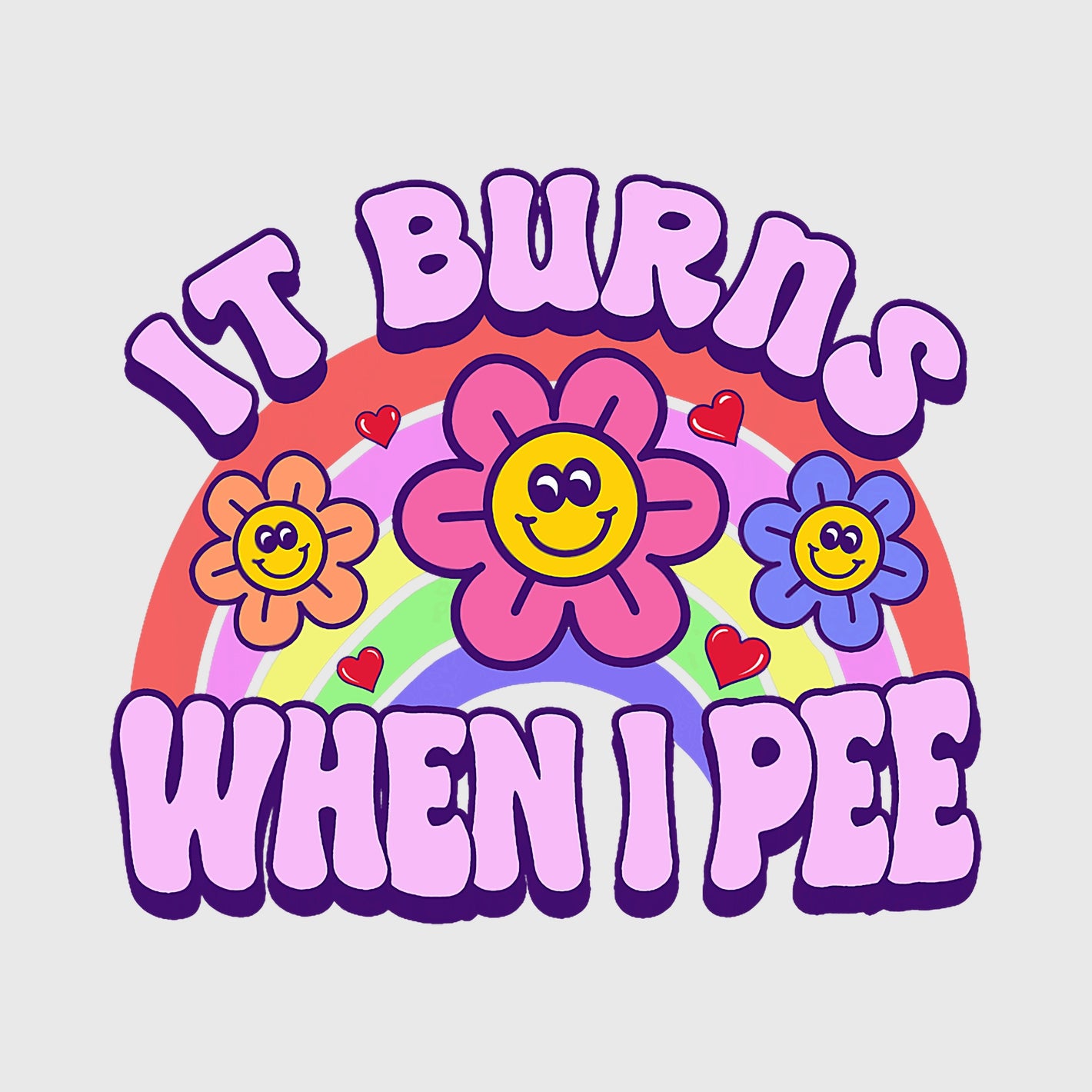 Rainbow Burn Humor Transfer