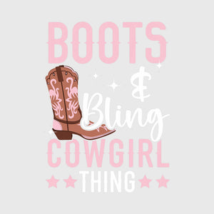 Soft Pink Western Transfer