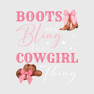 Blush Bow Rodeo Transfer