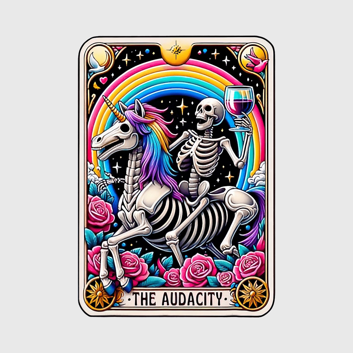 Audacious Skeleton Unicorn Transfer
