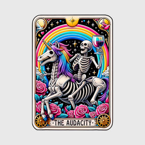 Audacious Skeleton Unicorn Transfer