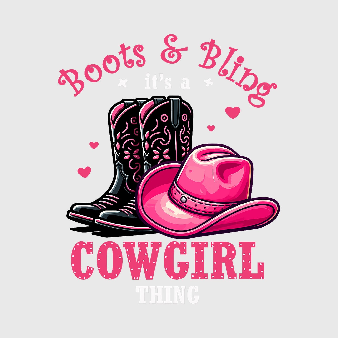 Heartfelt Rodeo Glow Transfer