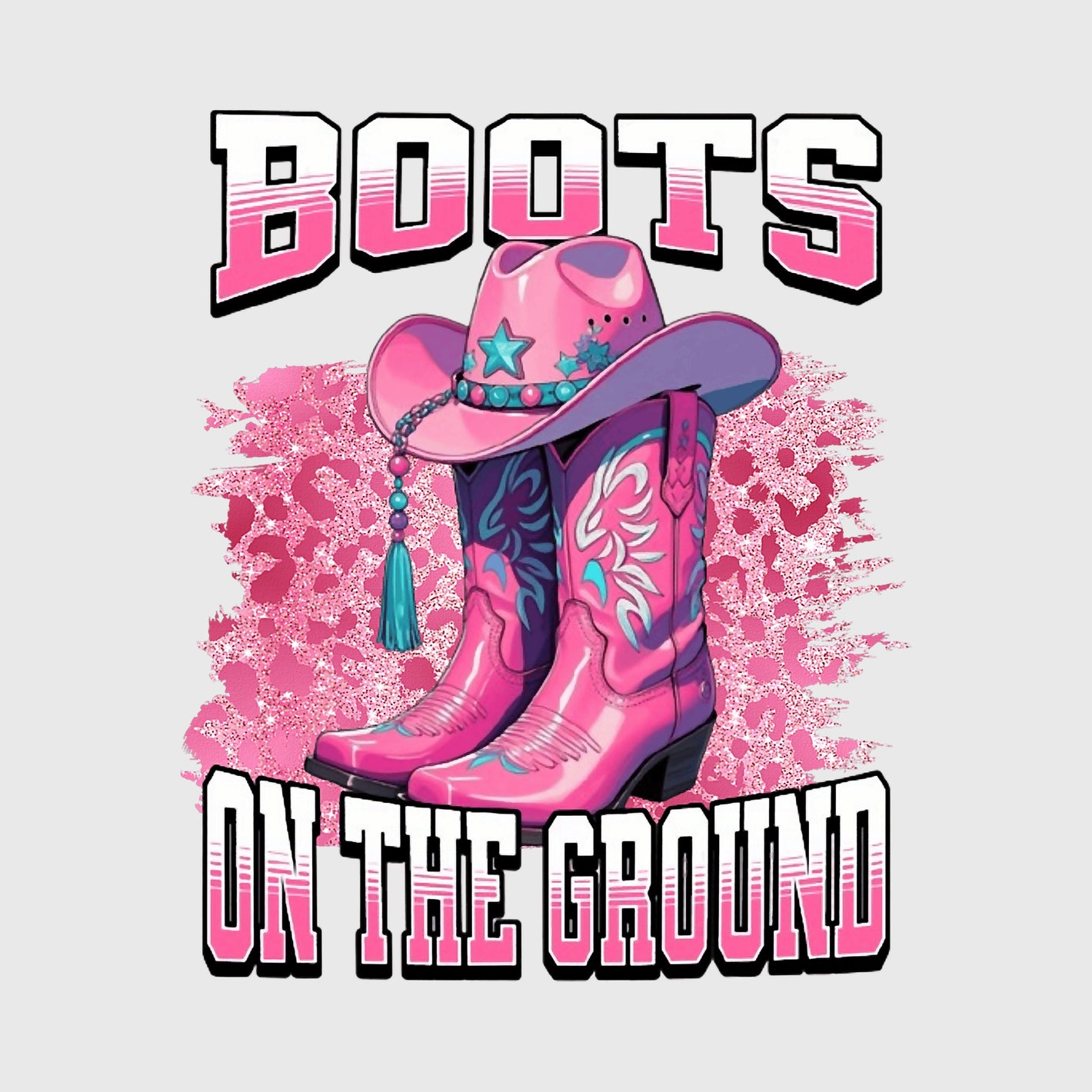 Pink Rodeo Boots Transfer