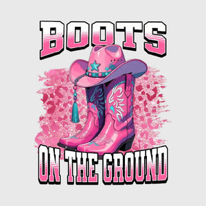 Pink Rodeo Boots Transfer