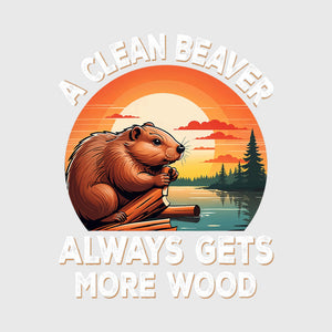 Beaver Wood Humor Transfer