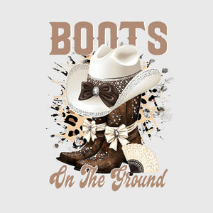Ivory Bling Western Transfer