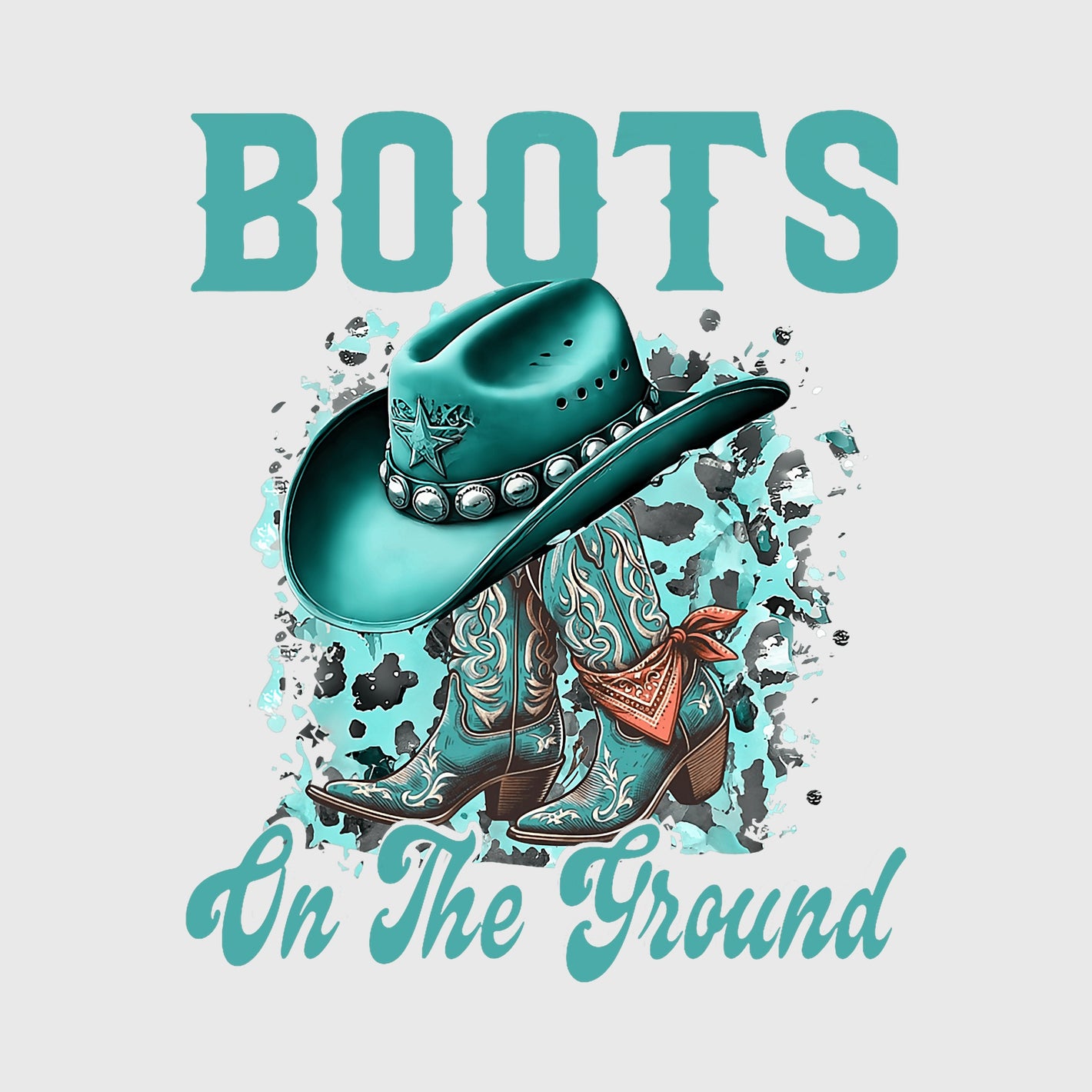 Teal Star Saddle Transfer