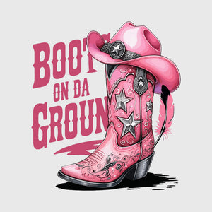 Pink Star Cowgirl Transfer