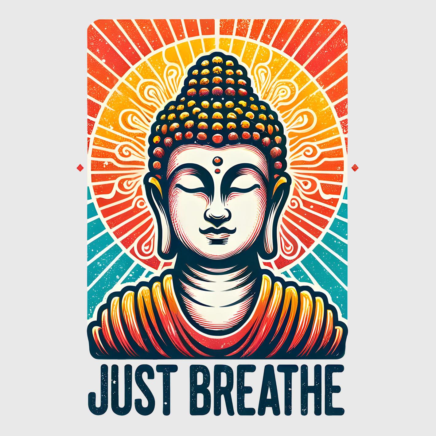 Just Breathe Buddha Meditation Transfer