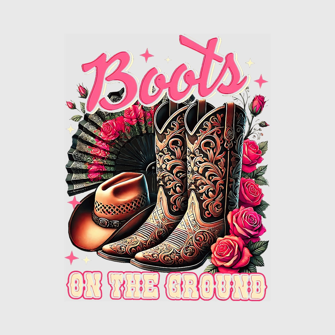 Rose Gold Rodeo Transfer