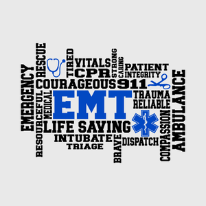 Life-Saving Paramedic Word Cloud Transfer