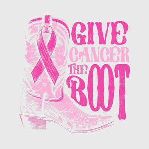 Pink Ribbon Boots Transfer