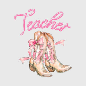 Teach Boots Western Transfer