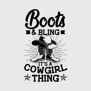 Classic Cowgirl Bling Transfer