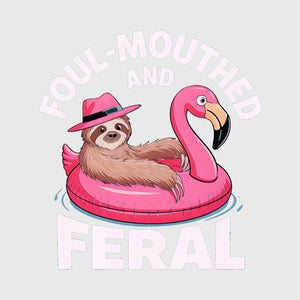 Sloth Flamingo Float Transfer