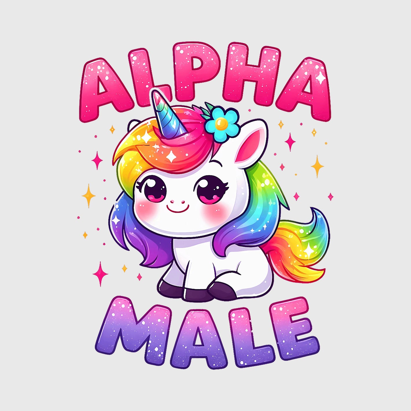 Rainbow Alpha Unicorn Transfer