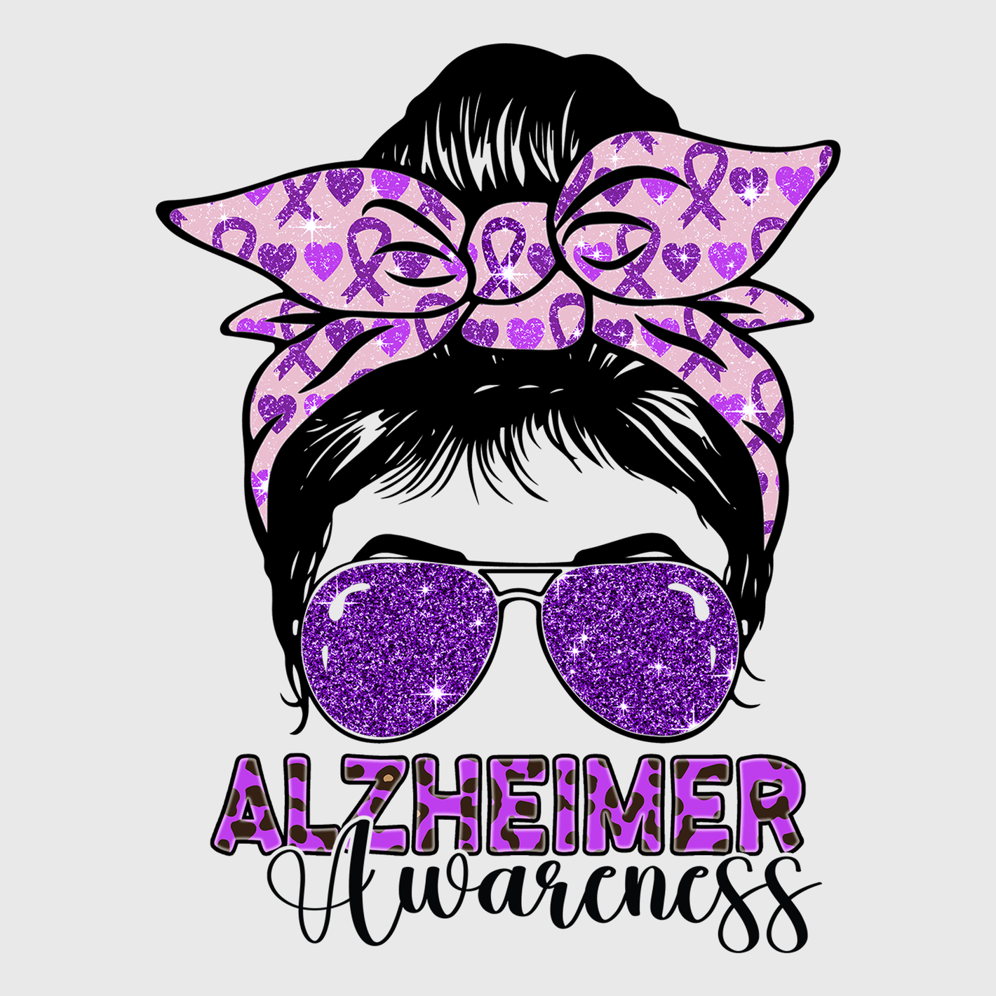 Alz Fighter Bandana Woman Transfer