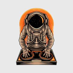 Astronaut Kneeling Urban Space Transfer
