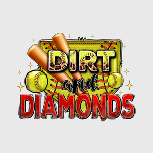 Dirt And Diamonds Softball Transfer